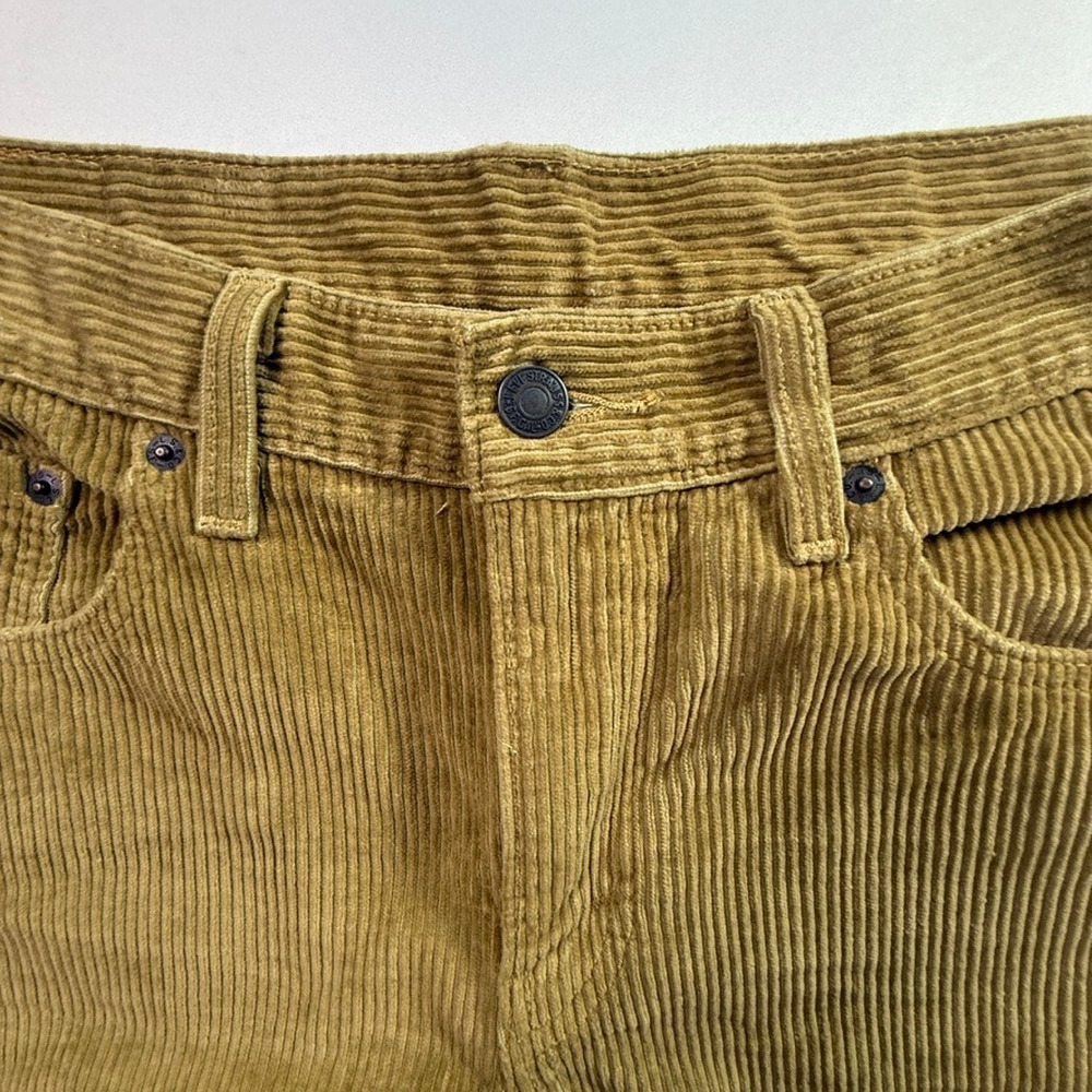 Levi’s 511 Slim Fit Corduroy Pants Brown Mid Rise Stretch Casual Classic W31L30 - Picture 10 of 15